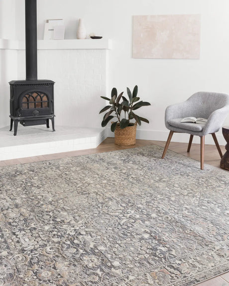 Loloi Lucia Luc-04 Grey / Mist Rugs - room scene 1