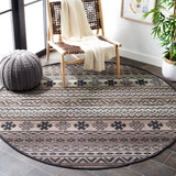 Safavieh Havana 6'-7" x 6'-7" Rug in Brown / Black