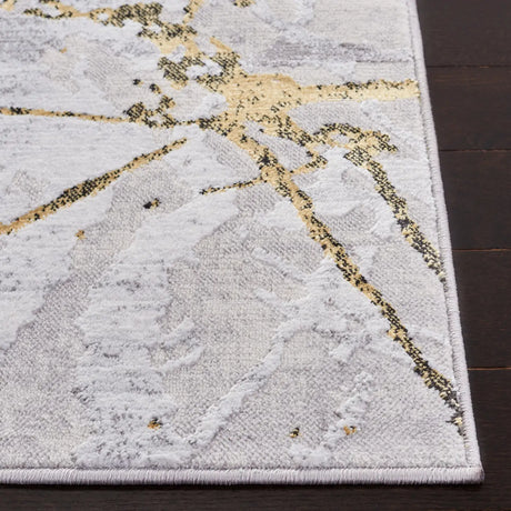 Safavieh Amelia 4'-5" x 6'-5" Rug in Grey / Gold