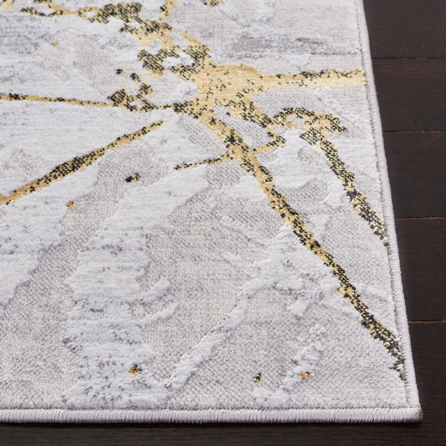 Safavieh Amelia 4'-5" x 6'-5" Rug in Grey / Gold