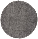 Safavieh Fontana Shag  800 6'-7" x 6'-7" Rug in Silver