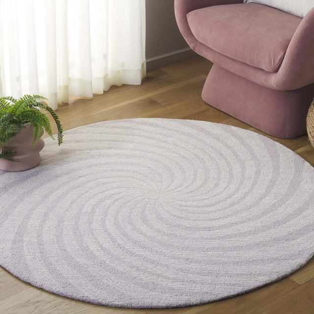 Safavieh Novelty 3'-0" x 3'-0" Rug in Light Lavender / Ivory