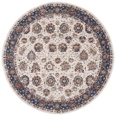 Safavieh Heirloom 700 6'-7" x 6'-7" Rug in Ivory / Navy