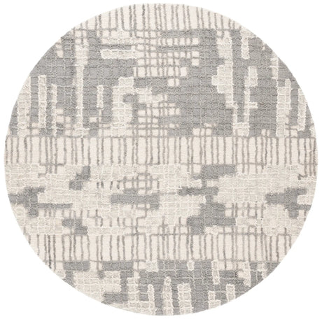 Safavieh Abstract 6'-0" x 6'-0" Rug in Ivory / Dark Grey