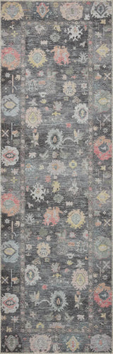 Loloi Elysium Ely-03 Charcoal/Multi Rug - runner flat