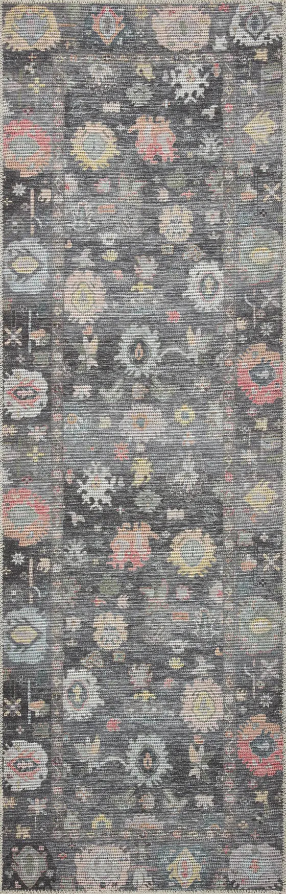 Loloi Elysium Ely-03 Charcoal/Multi Rug - runner flat