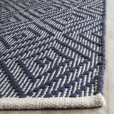 Safavieh Montauk 2'-3" x 11'-0" Rug in Navy / Ivory