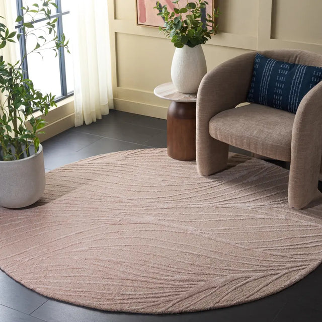 Safavieh Glamour 6'-0" x 6'-0" Rug in Light Pink / Ivory