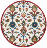 Safavieh Blossom 6'-0" x 6'-0" Rug in Ivory / Green