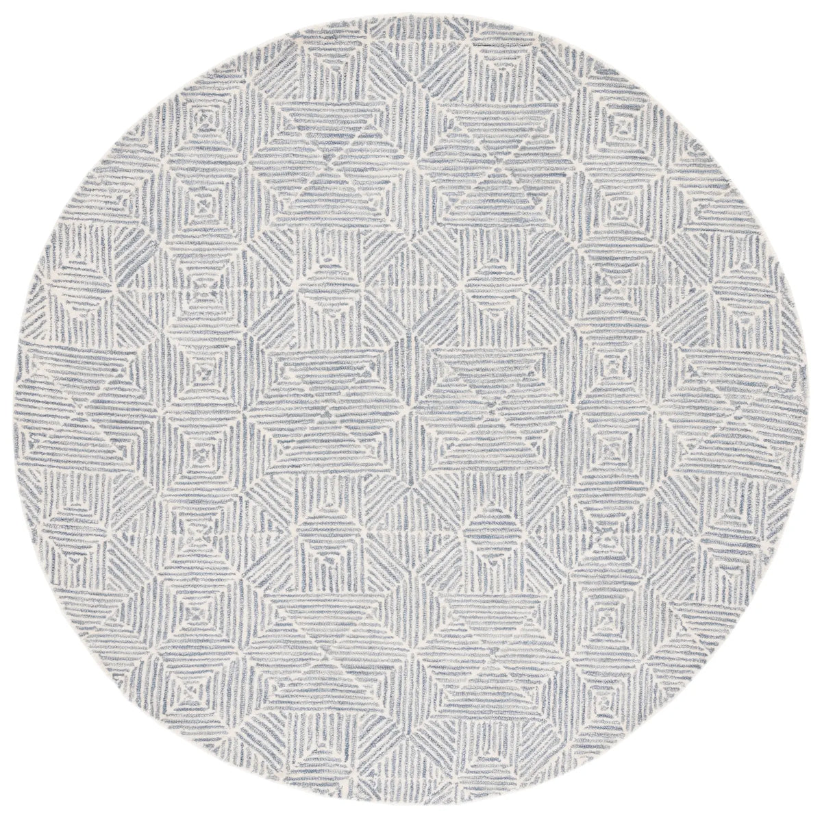Safavieh Abstract 6'-0" x 6'-0" Rug in Grey / Ivory