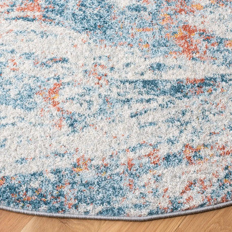 Safavieh Tulum 6'-7" x 6'-7" Rug in Ivory / Dark Blue