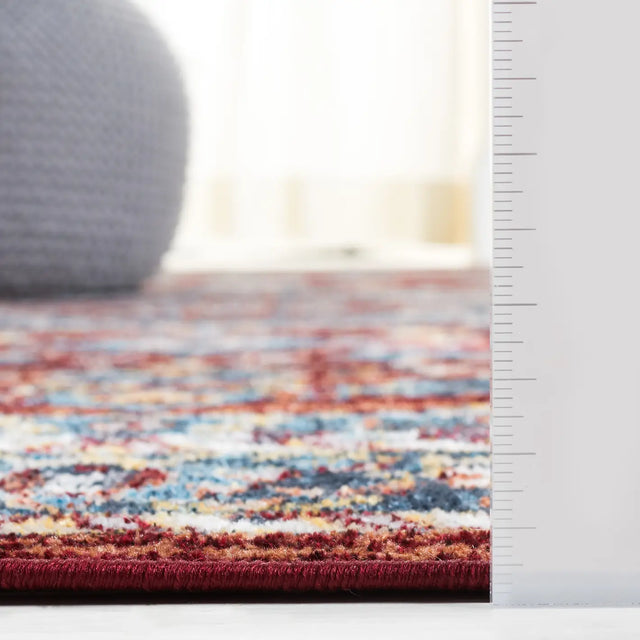 Safavieh Bayside 4'-0" x 6'-0" Rug in Red / Blue
