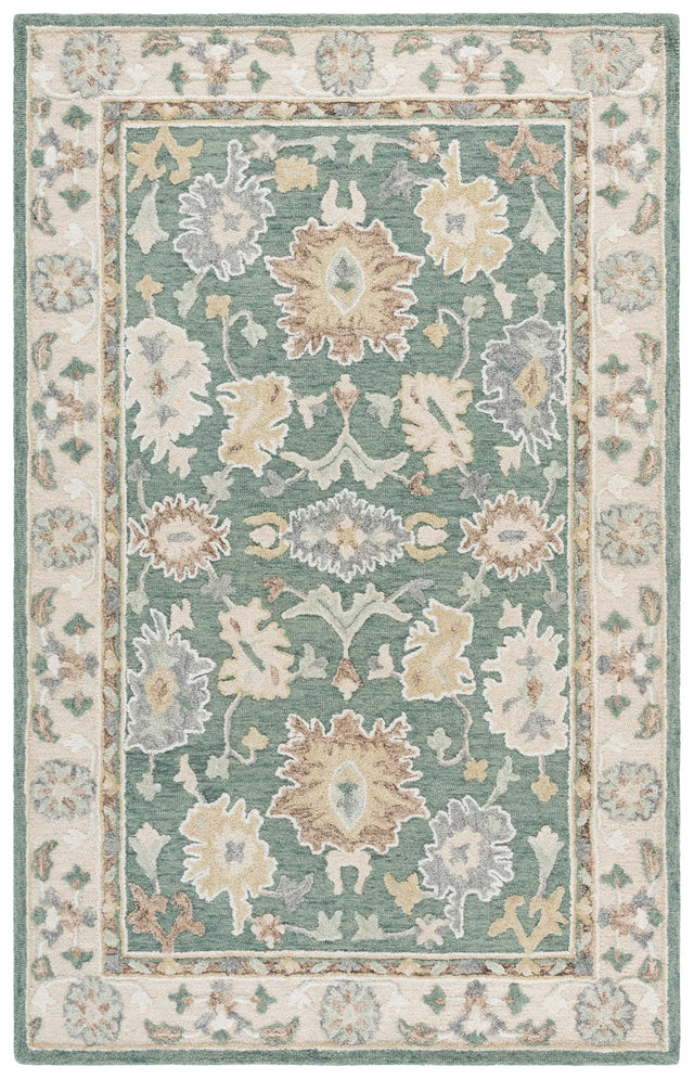 Safavieh Ebony 4'-0" x 6'-0" Rug in Green / Beige