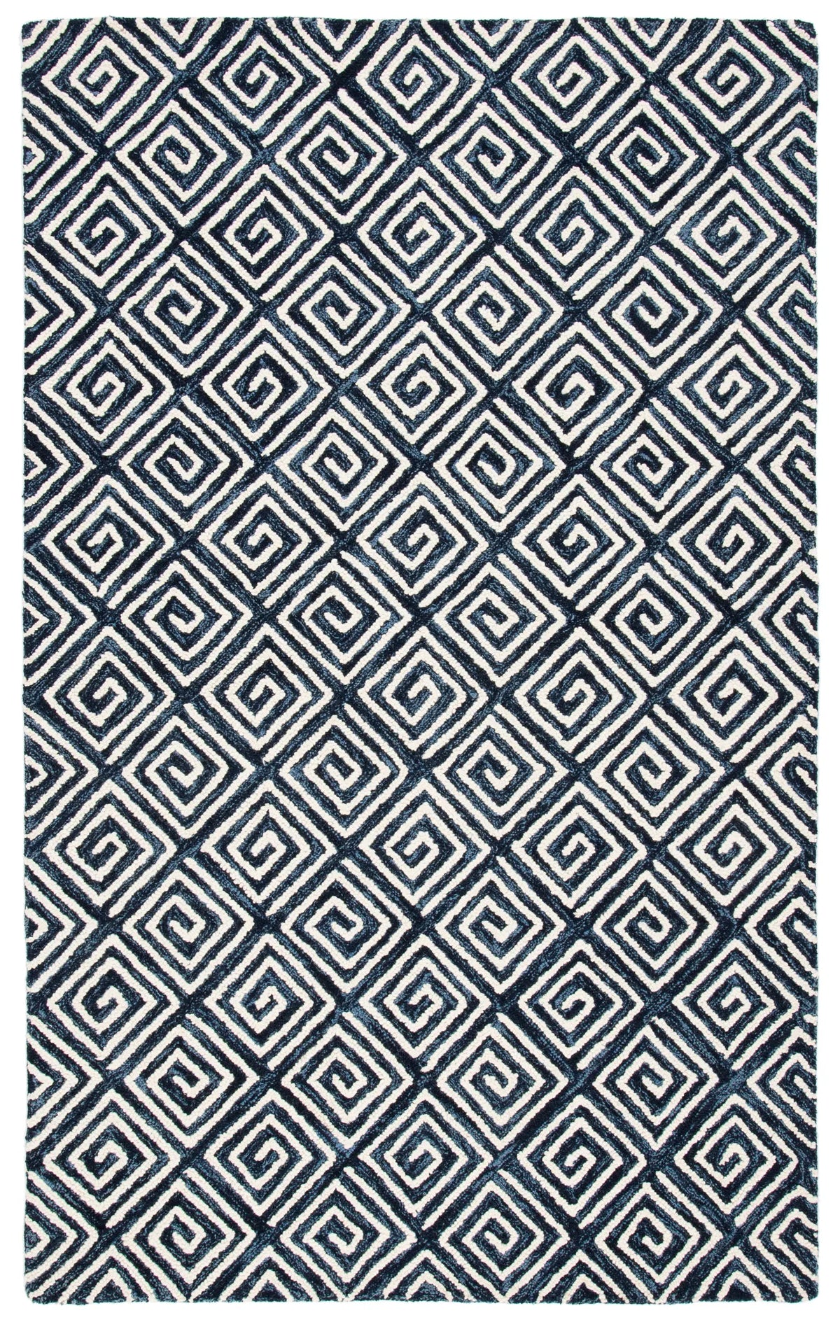 Safavieh Metro 4'-0" x 6'-0" Rug in Navy / Ivory