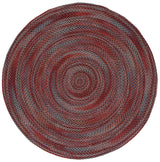 Safavieh Braided 5'-0" x 5'-0" Rug in Blue / Rust