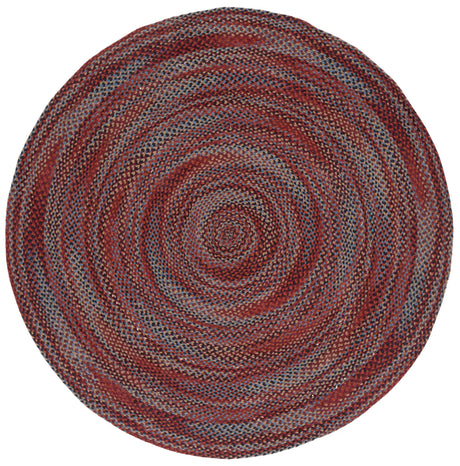 Safavieh Braided 5'-0" x 5'-0" Rug in Blue / Rust