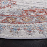 Safavieh Shivan 100 6'-7" x 6'-7" Rug in Ivory / Rust