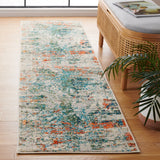 Safavieh Madison 2'-2" x 8'-0" Rug in Green / Rust