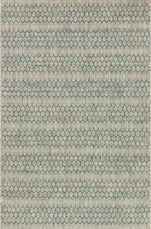Loloi Isle Ie-01 Grey / Teal Rugs - main flat