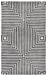 Safavieh Metro 3'-0" x 5'-0" Rug in Black / Beige