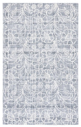 Safavieh Marbella 4'-0" x 6'-0" Rug in Dark Grey / Ivory