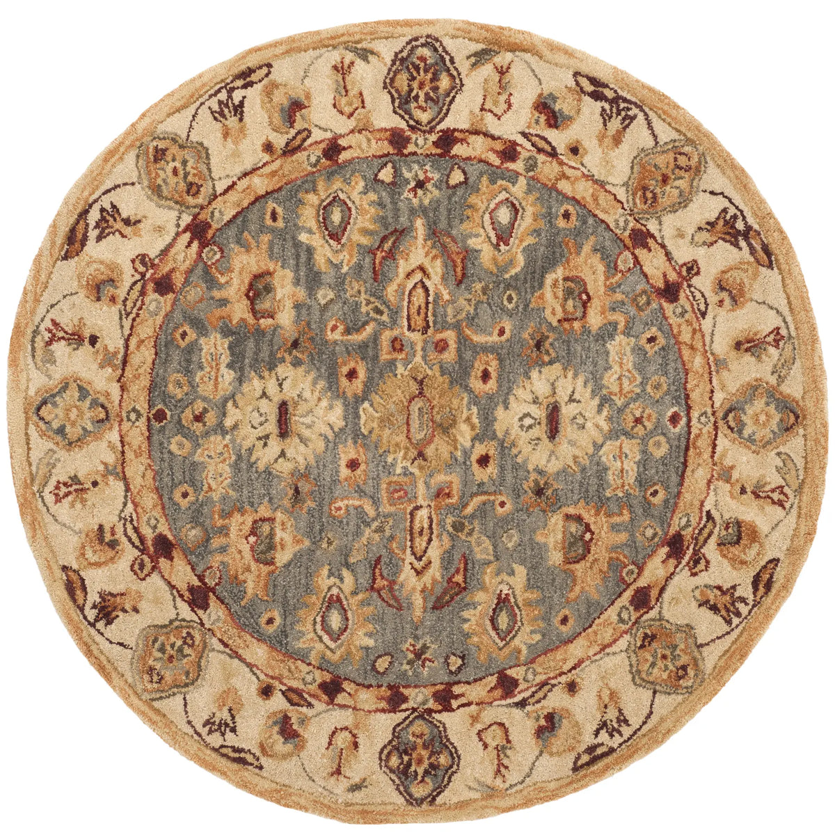 Safavieh Anatolia 4'-0" x 4'-0" Rug in Blue / Ivory