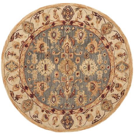 Safavieh Anatolia 4'-0" x 4'-0" Rug in Blue / Ivory