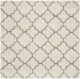 Safavieh Hudson Shag 7'-0" x 7'-0" Rug in Ivory / Grey