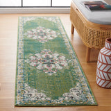 Safavieh Madison 2'-2" x 8'-0" Rug in Green / Aqua