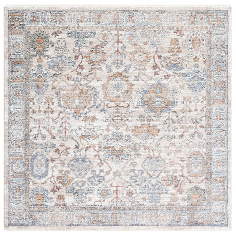 Safavieh Jasmine 5'-3" x 5'-3" Rug in Ivory / Blue