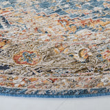 Safavieh Silverado 6'-4" x 6'-4" Rug in Blue / Rust