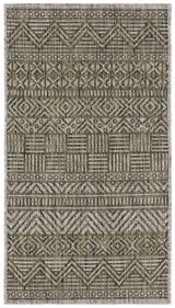 Safavieh Courtyard 2'-0" x 3'-7" Rug in Grey / Olive Green