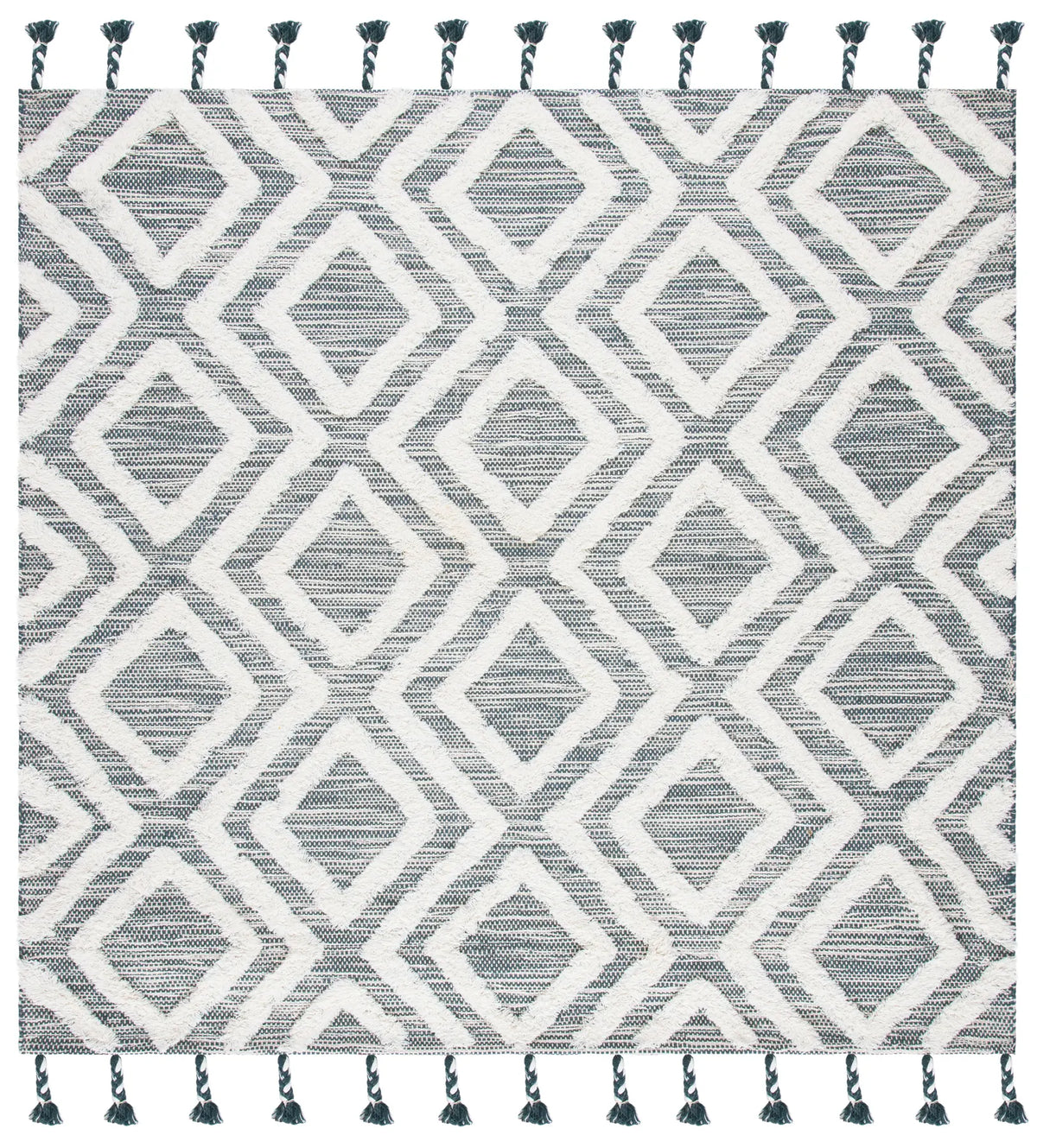 Safavieh Kenya 7'-0" x 7'-0" Rug in Teal / Ivory