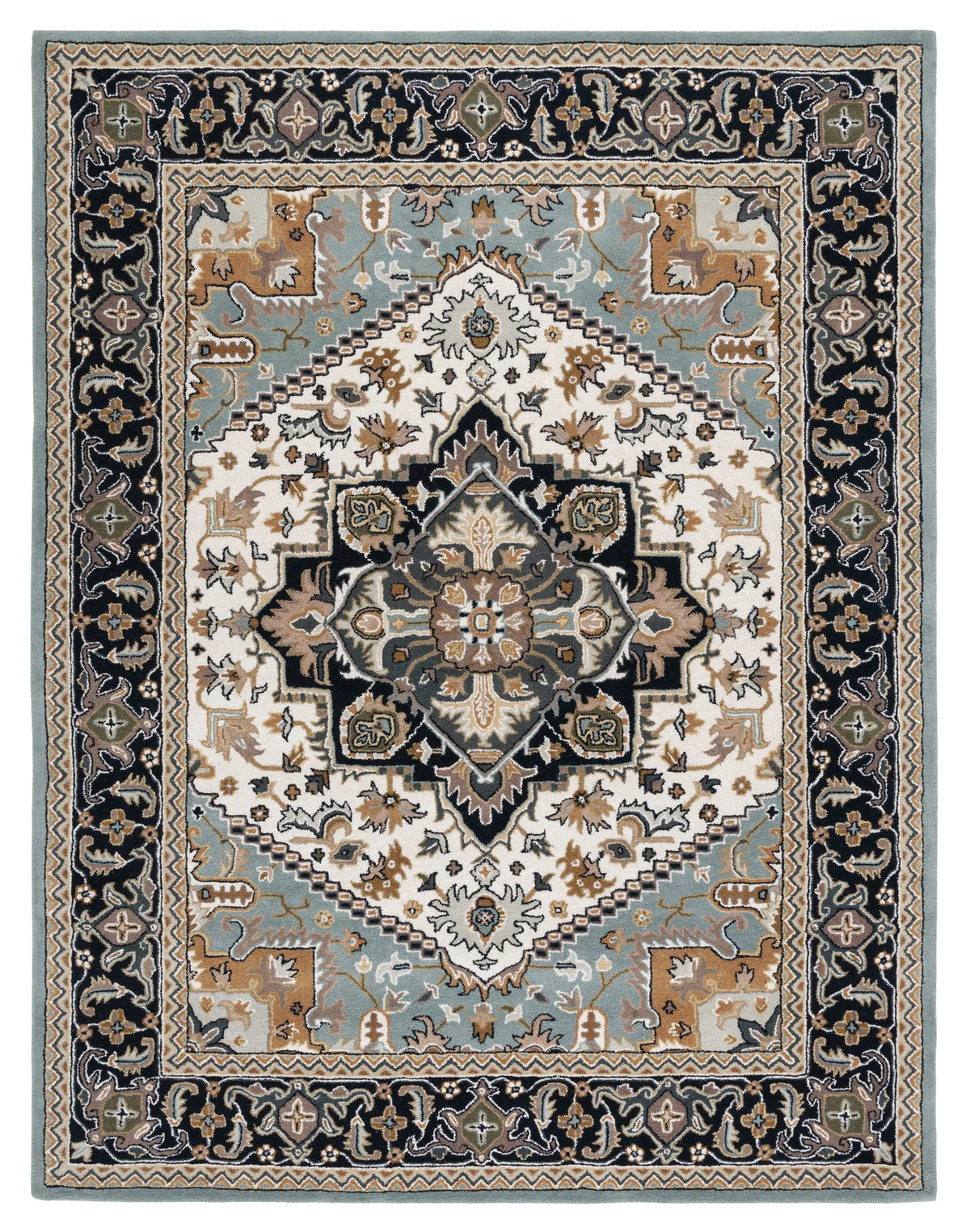 Safavieh Heritage 10'-0" x 14'-0" Rug in Grey / Green