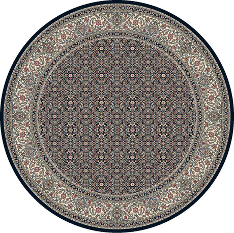 Dynamic Rugs Ancient Garden 57011 Navy Rugs - Round