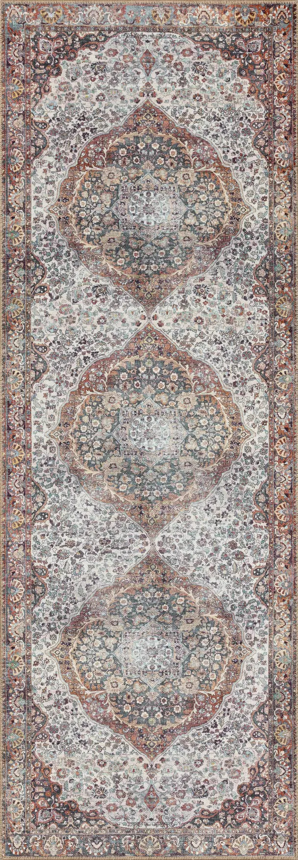 Loloi Wynter Wyn-01 Red/Multi Rugs - runner flat