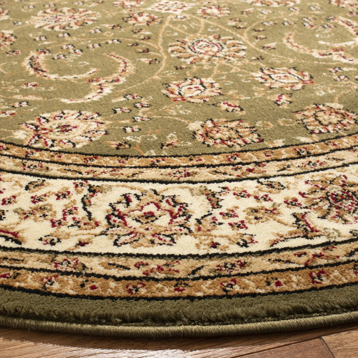 Safavieh Lyndhurst 5'-3" x 5'-3" Rug in Sage / Ivory
