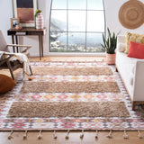 Safavieh Saffron 8'-0" x 10'-0" Rug in Taupe / Ivory