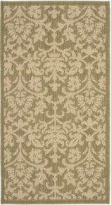 Safavieh Courtyard 2'-0" x 3'-7" Rug in Olive / Natural