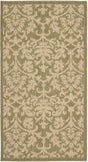 Safavieh Courtyard 2'-0" x 3'-7" Rug in Olive / Natural
