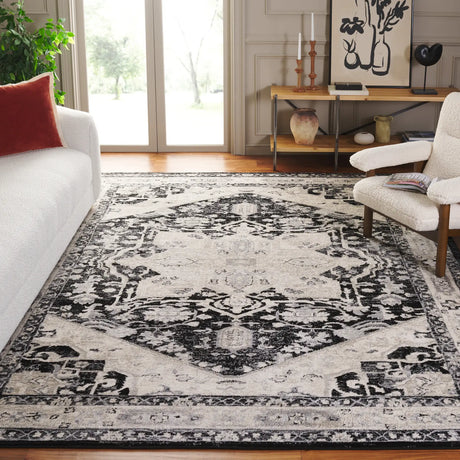 Safavieh Brentwood 10'-0" x 13'-0" Rug in Black / Ivory