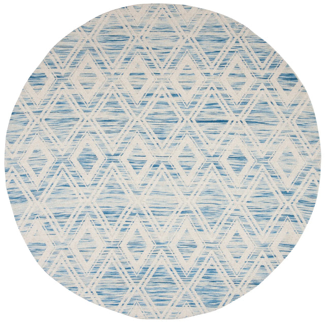 Safavieh Marbella 6'-0" x 6'-0" Rug in Dark Blue / Ivory
