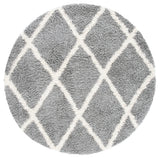 Safavieh Venus Shag 500 6'-7" x 6'-7" Rug in Grey / Ivory