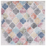 Safavieh Phoenix 500 6'-7" x 6'-7" Rug in Blue / Red