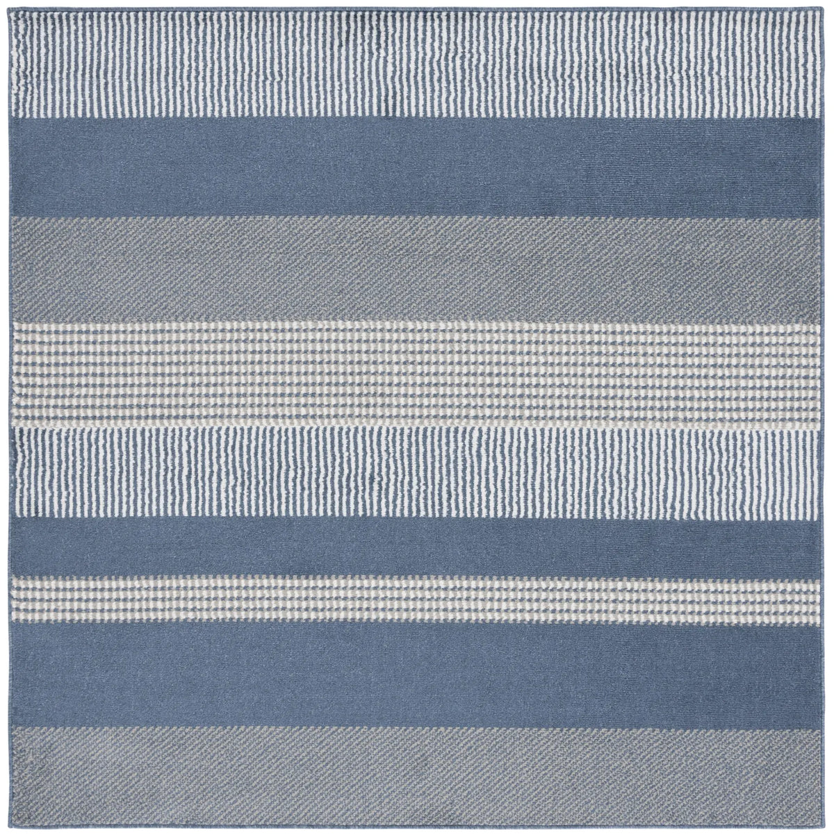 Safavieh Pyramid 6'-7" x 6'-7" Rug in Navy / Ivory