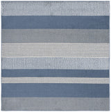 Safavieh Pyramid 6'-7" x 6'-7" Rug in Navy / Ivory