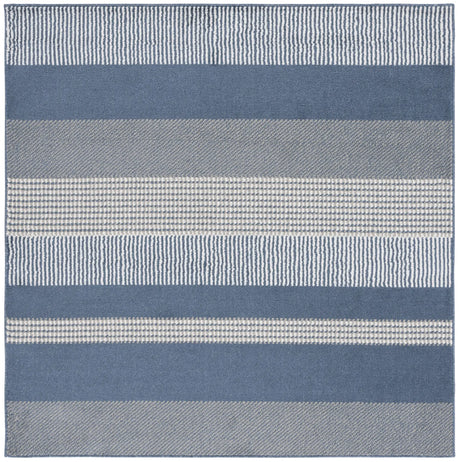 Safavieh Pyramid 6'-7" x 6'-7" Rug in Navy / Ivory