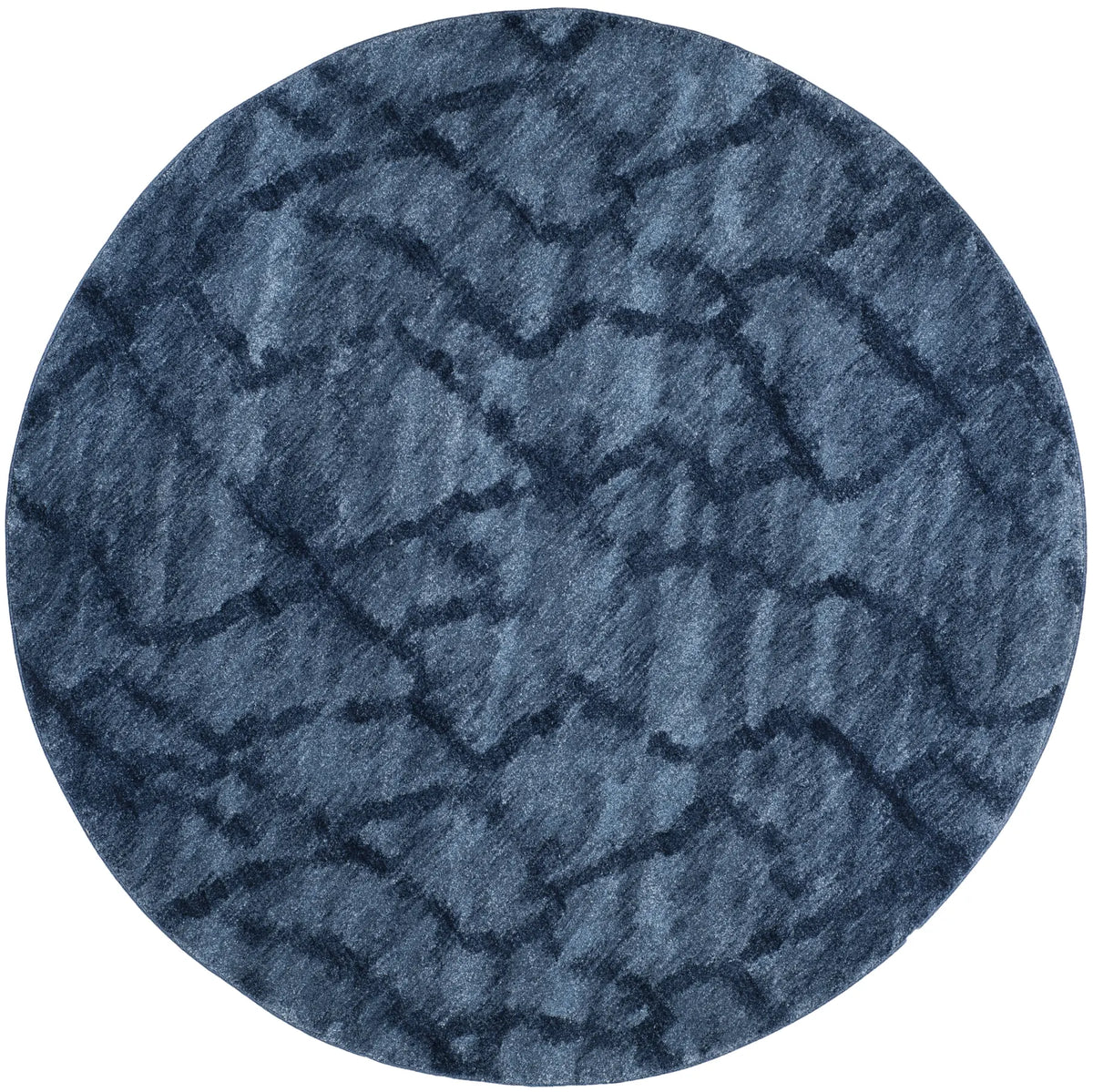 Safavieh Retro 8'-0" x 8'-0" Rug in Blue / Dark Blue