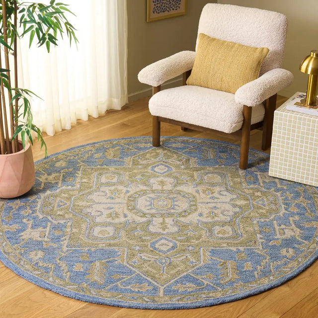 Safavieh Metro 6'-0" x 6'-0" Rug in Blue / Beige