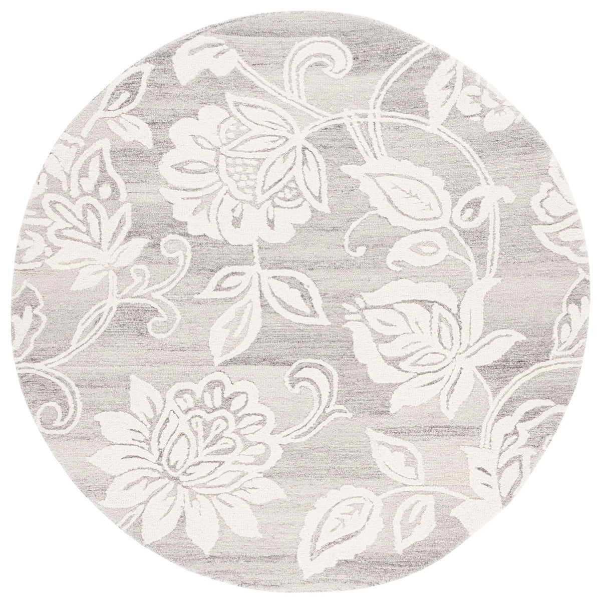 Safavieh Jardin 6'-0" x 6'-0" Rug in Grey / Ivory